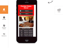 Tablet Screenshot of persianhomedecor.com